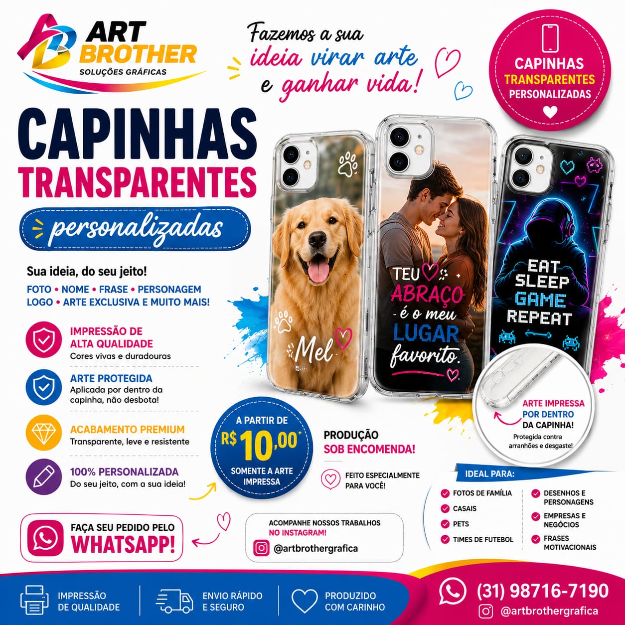 Capinha de Celular Personalizada